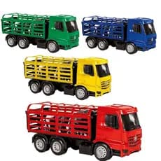 caminhão de brinquedo com vaca e bezerro boiadeiro cor variada