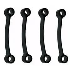 4 Tirantes Preto Lavadoras Brastemp E Consul 10cm