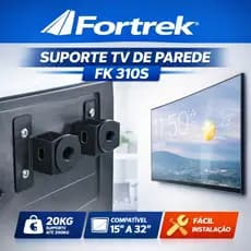 Suporte de Parede para TV Fortrek FK 310S Universal Fixo para Monitor e TV LED LCD