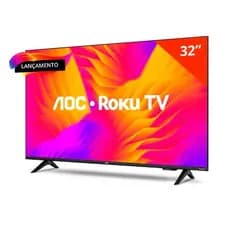 Smart Tv AOC 32" ROKU LED HD Wi-Fi 32S5155 Bivolt