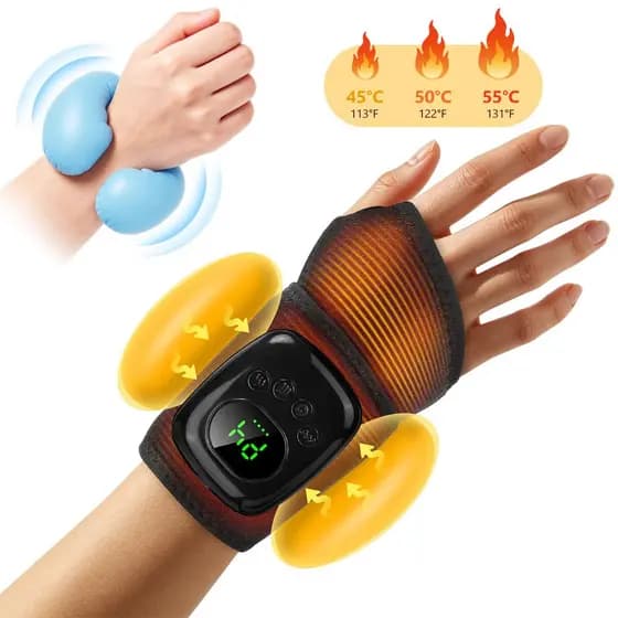 Almofada Massageadora De Aquecimento De Pulso De Compressão De Ar Para Circulação E Alívio Da Dor , 4 Modos De AirBag 4