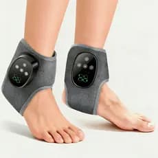 2PcsAlmofada De Aquecimento De Tornozelo Sem Fio Massageador De Pés De Neuropatia,Para Alívio Da Dor,Envoltório Aquecido
