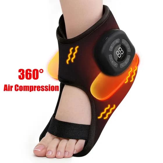 360 ° Massagem Elétrica De Aquecimento De Tornozelo Surround Com Compressão De Ar , Cinta Aquecida , Alívio Da Dor E Rel
