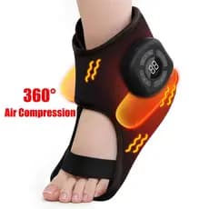 360 ° Massagem Elétrica De Aquecimento De Tornozelo Surround Com Compressão De Ar , Cinta Aquecida , Alívio Da Dor E Rel
