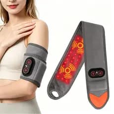 Elétrico Massageador De Vibração De Aquecimento, Pulso Aquecido Com Terapia De Luz Vermelha , Calor Rápido De 30S Para