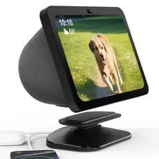 Base De Carregamento Magnético Sokusin Para Echo Show 8 (3a Geração) Compatível Com Todos Os Telefones Celulares E Fones De Ouvido Smartwatch Relógio Inteligente-Suporte De Montagem Inclinada Ajustável
