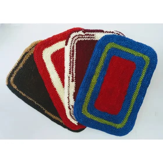 Kit 10 Tapete Frufru Para Entrada - Tapetes para Banheiro - Carpete - Diversas cores