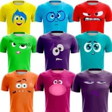 Camiseta Divertidamente Camisa filme divertidamente 2 Personalizada Personagens Desenho store