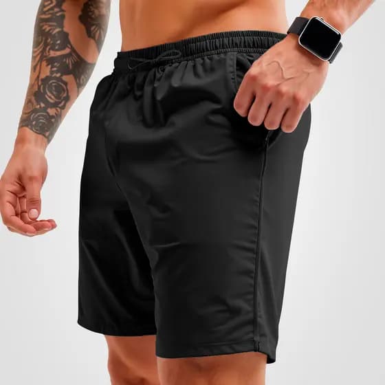 Short Treino Bermuda Masculina Tactel com Elastano Academia Corrida Esporte Short de Jogar Bola CMS PREMIUM