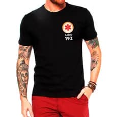 Camiseta Samu Serviço De Emergência Socorrista 100% Algodão CMS IMEDIATO