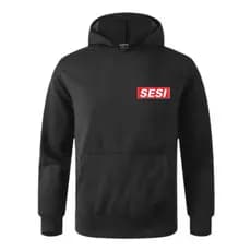 Blusa de Frio Moletom Canguru Capuz Bolso SESI Uniforme CMS PREMIUM