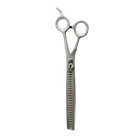 Tesoura Dentada tipo Tubarão 8" - Prata - Maryam