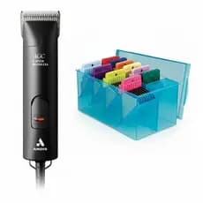 Máquina de Tosa Andis AGCB Preta + Kit 10 Peças Inox - Oster