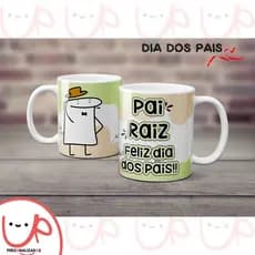 Caneca Personalizada Estampada Flork Meme da moda Frases de Humor Dia dos Pais papai pai Divertida