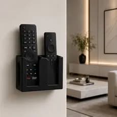 Suporte Organizador para Controles Remotos |  Controle Moderno Decorativo | Parede Mesa 2 Divisórias