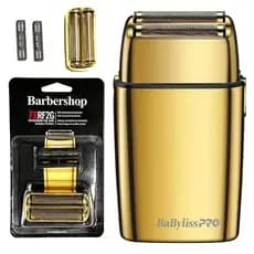 kit Lamina + Tela Compatível com Barbeador Shaver Babyliss Pro FX 02 Gold e Silver