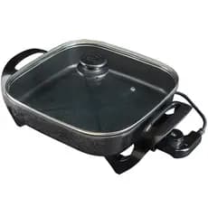 Panela Multifuncional Elétrica Quadrada 30cm Grill Antiaderente Portátil Mangiare Agratto Apeq01i