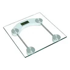 Balança Digital Banheiro Peso Vidro Temperado 180kg Cor Transparente Bateria Lamericano