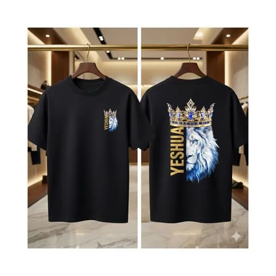 Camiseta evangélica LEÃO DE YESHUA DOURADO blusa camisa moda evangelica ENVIO RAPIDO