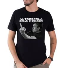 Camiseta AUTO ESCOLA BRIAN O'CONNER blusa velozes e furiosos camisa tshirt Lançamento