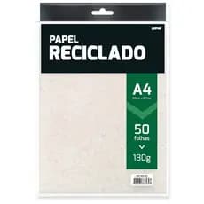 Papel A4 Reciclado 180g – Pacote com 50 Folhas
