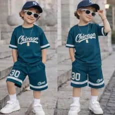 Conjunto Infantil Menino Dry Fit Casual Camisa + Short (2 a 12 Anos)