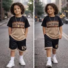 Kit Conjunto Infantil Menino Dry Fit Premium Estampado Camiseta + Short Moda 2026