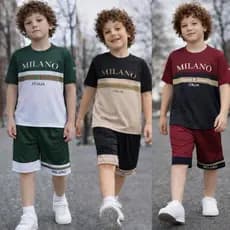 Conjunto Masculino Infantil Dry Fit Verão 2 Peças Camisa e Short Leve Confortável 2 a 12
