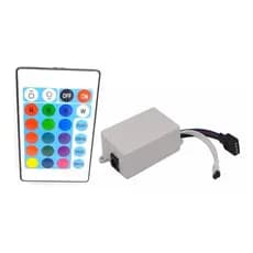 Controlador RGB 24 Teclas 12V Para Fita Led 3528/5050 + Controle Remoto
