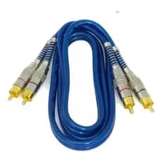 Conector Fio Cabo 2 Rca + 2 Rca Blindado 5 Metros Gold Mola