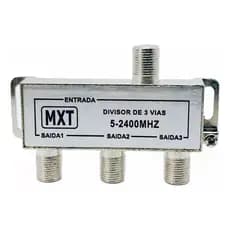 Divisor De Antena 3 Saídas Universal Uhf Vhf Digital A Cabo