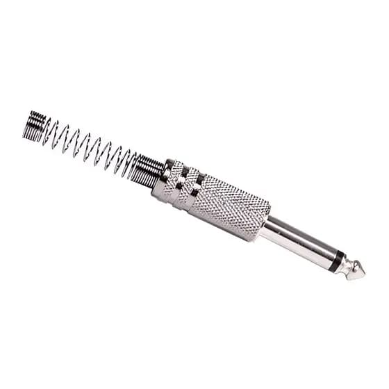 Plug P10 Conector Mono Metalico Guitarra Violão Baixo