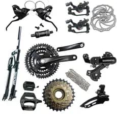 Kit 21v Bike Aro 29 Suspensão,freio Disco E Cambios Shimano