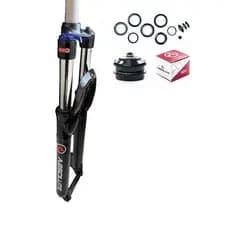 Kit Garfo Suspensão Absolute aro 29 com trava no ombro+caixa de direção absolute mega over ahedset Bike mtb