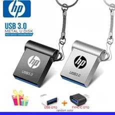 HP Mini Unidade Flash Mental USB3.0 16 Gb/128/256/512/1 Tb/2 Pen Drive