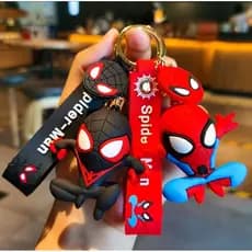 Chaveiro Homem Aranha 3D Premium Grande Emborrachado Colecionável Bolsas Mochilas Chaveiro Fofo
