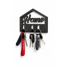 Suporte de Chaves Decorativo Home com Ganchos Dobráveis (Parede)