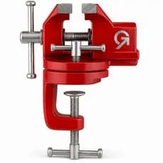 Mini Torno Morsa De Bancada Aço Base Giratória 50mm Fixação Bancada Oficina Artesanato Hobby Manutenção Profissional