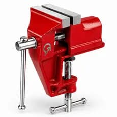 Mini Torno de Bancada 60mm Morsa Pequena com Base Fixa Ferramenta de Precisão para Bancada Oficina