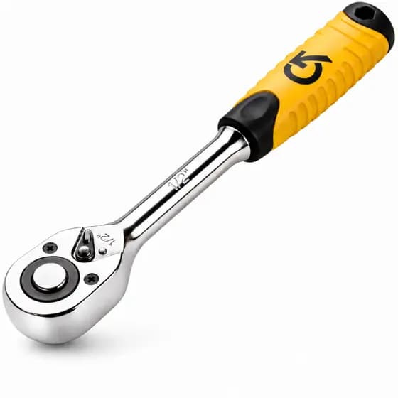 Chave Catraca Reversível Encaixe 1/2 Soquetes Aço Mecânico Profissional Oficina Automotiva Resistent