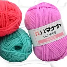 Fio de algodão de quatro fios de 25g, fio de algodão coreano para bonecas, fio médio fino, fio de crochê infantil