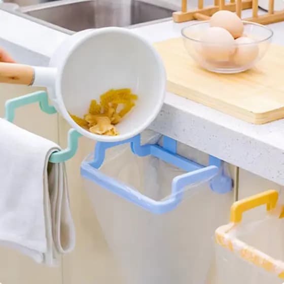Suporte Suspenso para Saco de Lixo de Cozinha/Toalha Cores Sortidos