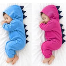 Macacão Dinossauro Baby Roupa Mesversario Dinossauro Bebê Quentinho Fantasia Infantil