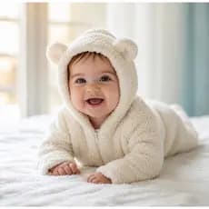 Macacão para Bebê Teddy Carneiro Inverno Frio Pelucia Bichinho