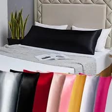 Kit 2 Capa De Xuxão de Cetim Várias Cores Fronha de Xuxão 100% Cetim  1,45m x 50cm Tamanho Especial