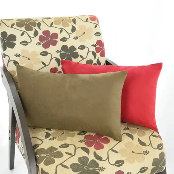 Kit Com 2 Almofada Cheia Baguete Retangular 50x30 em Suede Para Sofa Cama Poltrona