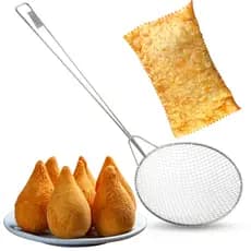 Espumadera Cernidor para Fritura 50 cm Grande Modelo Industrial - Ideal para papas fritas, pasteles, salteados, coxinhas