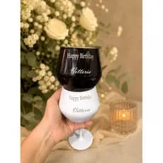 Taça 2 em 1 Personalizada com Nome • Presente Elegante • Aniversário • Festa • Brinde Exclusivo
