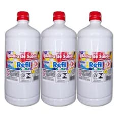 Kit Refil Para Bolha de Sabão Líquido Bubble Atóxica Perfumada - 1 A 4 LITROS