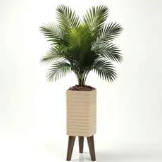 Coqueiro Artificial Decoração 110 Cm Com Vaso Design Moderno Luxo Sala